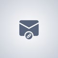 Attach mail, Envelope, vector best flat icon