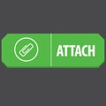 attach web button. Vector illustration decorative design Royalty Free Stock Photo