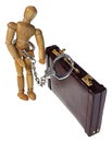 Attached to Briefcase with Handcuffs