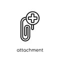 Attachment icon from collection. Royalty Free Stock Photo