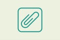 Attachment icon. icon related to UI elements. suitable for web site, app, user interfaces,element, printable etc. line icon style Royalty Free Stock Photo