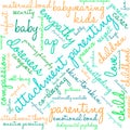 Attachment Parenting Word Cloud Royalty Free Stock Photo