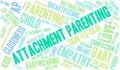 Attachment Parenting Word Cloud Royalty Free Stock Photo