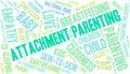 Attachment Parenting Word Cloud Royalty Free Stock Photo