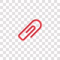 attachments icon sign and symbol. attachments color icon for website design and mobile app development. Simple Element from