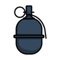 Attack Grenade Icon Royalty Free Stock Photo