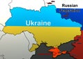 Attack on a military unit in Crimea. Map.