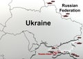 Attack on a military unit in Crimea. Map.