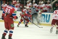 In attack Nikolai Pronin number 7 CSKA Royalty Free Stock Photo