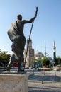 Attalos statue in Kaleici old town in Antalya, Turkey Royalty Free Stock Photo