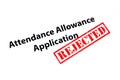 Attendance Allowance Application Rejected Royalty Free Stock Photo