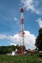 Attenna Tower with blue sky Royalty Free Stock Photo