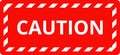 Attention Danger warning caution vector signs. Various white and red warning signs with diagonal lines stripes. Danger zone Royalty Free Stock Photo