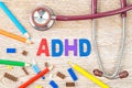 Attention Deficit Hyperactivity Disorder or ADHD concept