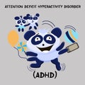 Attention Deficit Hyperactivity Disorder. Mental Health Problem. Royalty Free Stock Photo