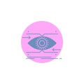 attention, eye, focus, looking, vision Glyph Icon Royalty Free Stock Photo
