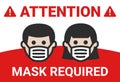 Attention Face Mask Are Required To enter.