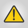 The attention icon. Danger symbol. Flat Royalty Free Stock Photo