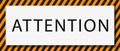 Attention message banner .