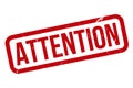 Attention Rubber Grunge Stamp Seal Vector Royalty Free Stock Photo