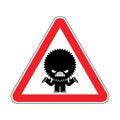 Attention Stress. Warning red road sign. Caution Hatred. Danger stressful situations