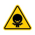 Attention Stress. Warning yellow road sign. Caution Hatred. Danger stressful situations