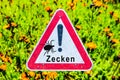 Attention ticks sign Royalty Free Stock Photo