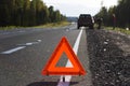 Attention, traffic accident! Royalty Free Stock Photo