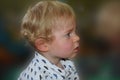 Attentively observing little Toddler boy Royalty Free Stock Photo