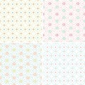 Atterns with stitched ornaments Royalty Free Stock Photo