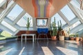 Attic of a cube house in Rotterdam