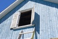 Attic of the old rural wooden house Royalty Free Stock Photo