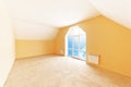 Attic room interior