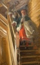 On the Attics stair, 1899 painting by Anders Zorn