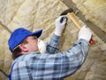 Attic thermal insulation Royalty Free Stock Photo