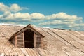 Attic window on the roof Royalty Free Stock Photo