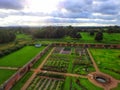 Attingham Park Walled Gardens Drone Image Royalty Free Stock Photo