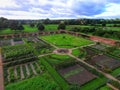 Attingham Park Walled Gardens Drone Image Royalty Free Stock Photo