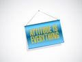 attitude is everything banner sign concept