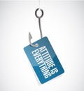 attitude is everything hook sign concept Royalty Free Stock Photo