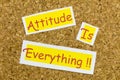 Attitude everything positive outlook encouragement optimism motivation success