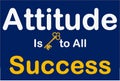 Attitude is key to all success , Quotes , Display sign board, Human Behavior