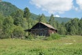 ÃÂ¡attleman's hut in the Altai mountains, Russia Royalty Free Stock Photo