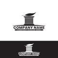 Attorney and court prosecutor logo, simple and bold suitable for company logo