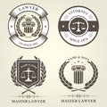Attorney and lawyer bureau emblems
