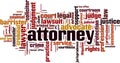 Attorney word cloud