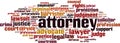 Attorney word cloud