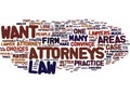 Attorneys Word Cloud Concept