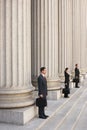 Attorneys Waiting On Courthouse Steps Royalty Free Stock Photo