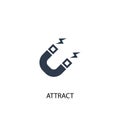 Attract icon. Simple element